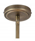 Milton Ceiling Pendant Convertible To Semi Flush 5 Light E14 Aged Gold Cream Fabric Shade-10