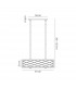 Milton Rectangle Ceiling Pendant Convertible To Semi Flush 5 Light E14 Aged Gold Cream Fabric Shade-2