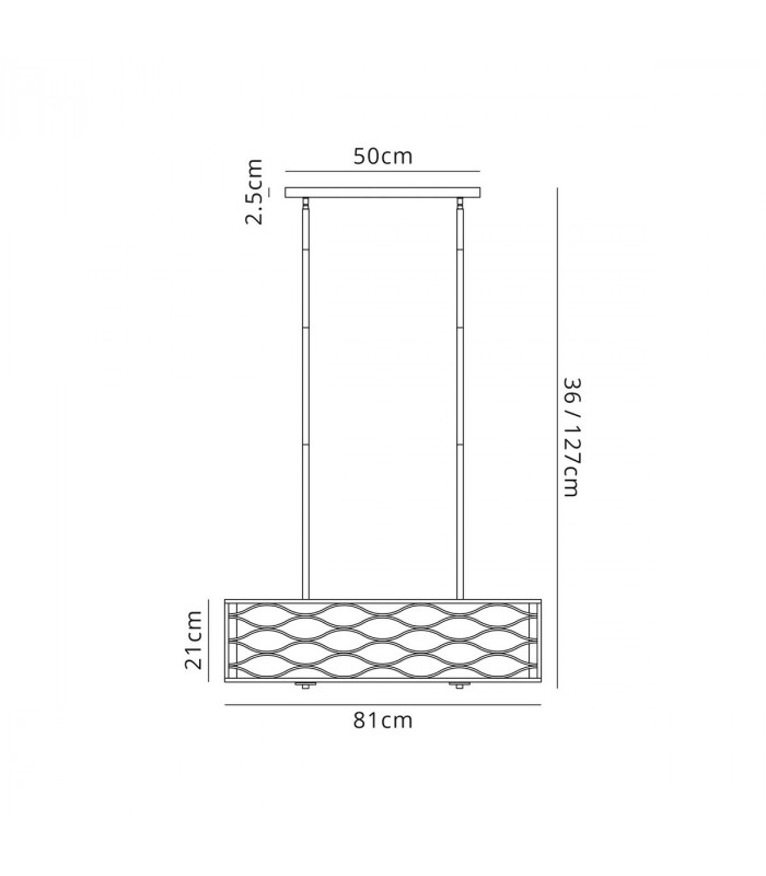 Milton Rectangle Ceiling Pendant Convertible To Semi Flush 5 Light E14 Aged Gold Cream Fabric Shade-2