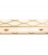 Milton Rectangle Ceiling Pendant Convertible To Semi Flush 5 Light E14 Aged Gold Cream Fabric Shade-8