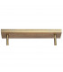 Milton Rectangle Ceiling Pendant Convertible To Semi Flush 5 Light E14 Aged Gold Cream Fabric Shade-10