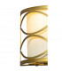 Milton Wall Lamp 2 Light E14 Aged Gold Cream Fabric Shade-7