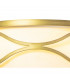 Milton Wall Lamp 2 Light E14 Aged Gold Cream Fabric Shade-8