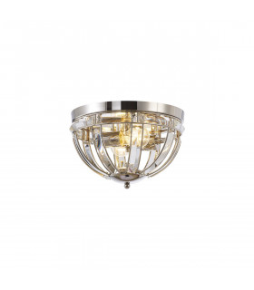 Vestal Round Flush 2 Light E27 Polished Nickel-1