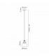 Carmel Small Ceiling Pendant E27 Satin Nickel Antique Brass Gold-2