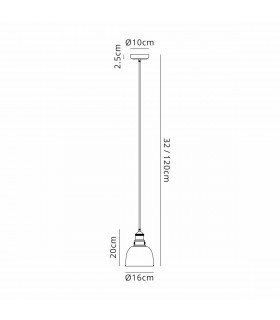 Carmel Small Ceiling Pendant E27 Satin Nickel Antique Brass Gold-2