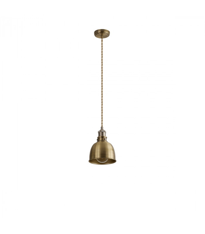 Carmel Small Ceiling Pendant E27 Satin Nickel Antique Brass Gold-6
