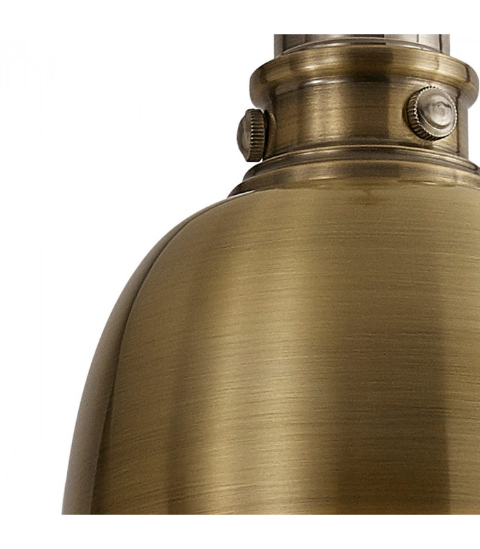 Carmel Small Ceiling Pendant E27 Satin Nickel Antique Brass Gold-9