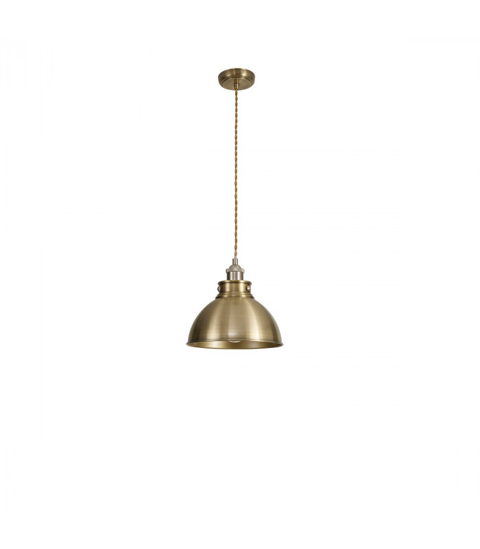 Carmel Medium Ceiling Pendant E27 Satin Nickel Antique Brass Gold-5