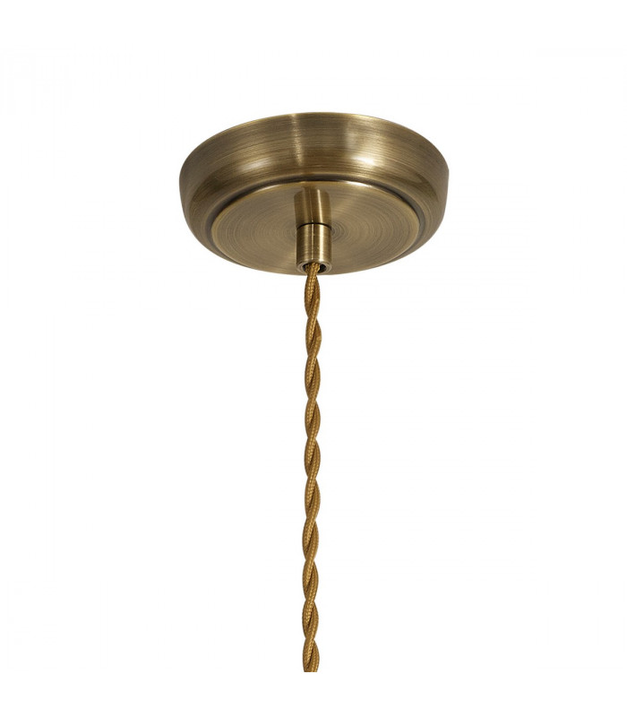 Carmel Medium Ceiling Pendant E27 Satin Nickel Antique Brass Gold-6