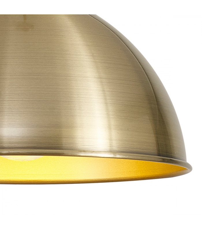 Carmel Medium Ceiling Pendant E27 Satin Nickel Antique Brass Gold-8