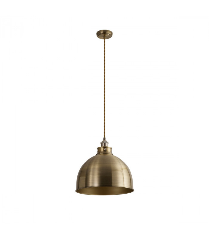 Carmel Large Ceiling Pendant E27 Satin Nickel Antique Brass Gold-6