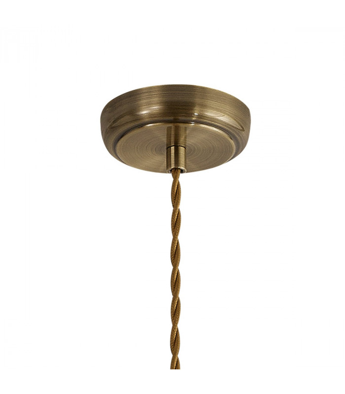 Carmel Large Ceiling Pendant E27 Satin Nickel Antique Brass Gold-7