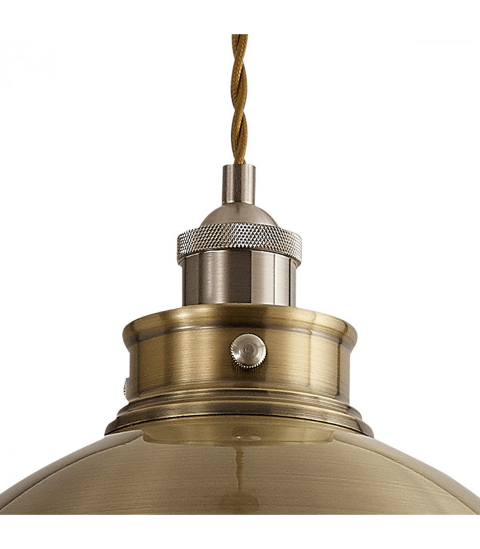 Carmel Large Ceiling Pendant E27 Satin Nickel Antique Brass Gold-8