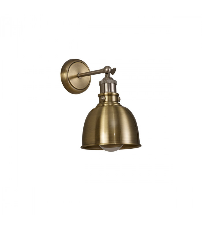 Carmel Adjustable Wall Lamp E27 Satin Nickel Antique Brass Gold-4