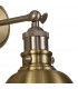 Carmel Adjustable Wall Lamp E27 Satin Nickel Antique Brass Gold-6