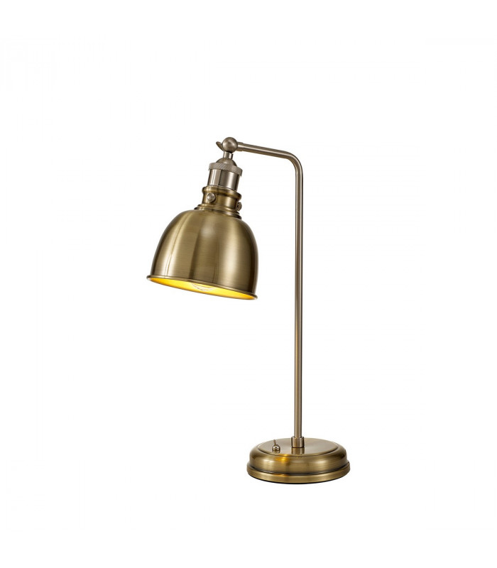 Carmel Adjustable Table Lamp E27 Satin Nickel Antique Brass Gold-1