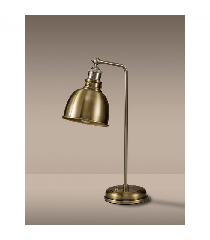 Carmel Adjustable Table Lamp E27 Satin Nickel Antique Brass Gold-7