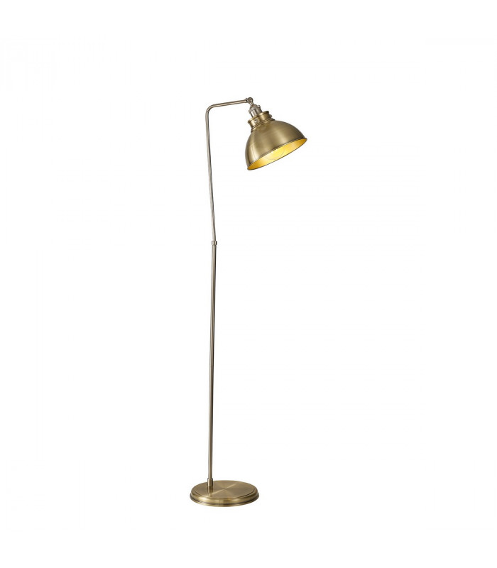 Carmel Adjustable Floor Lamp E27 Satin Nickel Antique Brass Gold-1