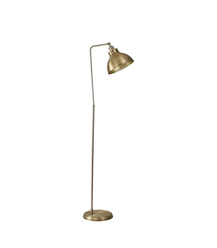 Carmel Adjustable Floor Lamp E27 Satin Nickel Antique Brass Gold-4