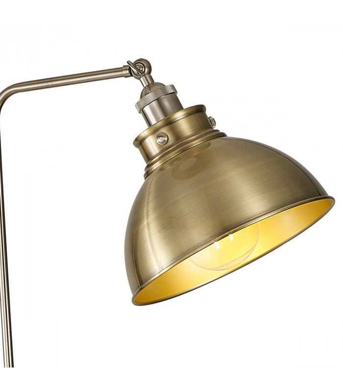 Carmel Adjustable Floor Lamp E27 Satin Nickel Antique Brass Gold-6