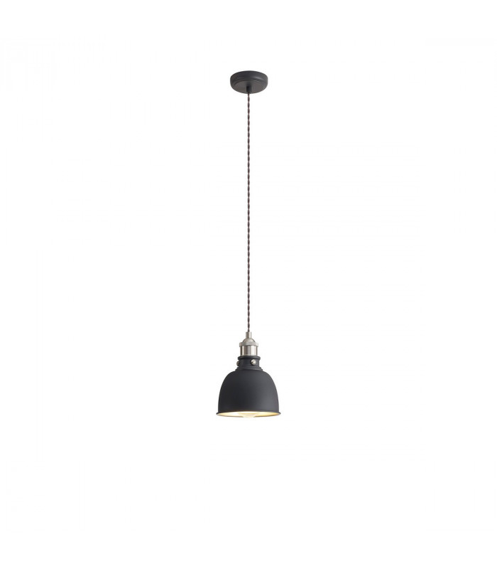 Carmel Small Ceiling Pendant E27 Graphite Satin Nickel Silver-1