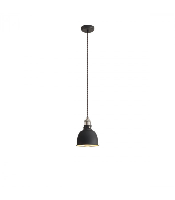 Carmel Small Ceiling Pendant E27 Graphite Satin Nickel Silver-5