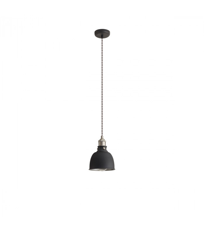 Carmel Small Ceiling Pendant E27 Graphite Satin Nickel Silver-6