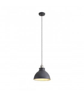 Carmel Medium Ceiling Pendant E27 Graphite Satin Nickel Silver-1