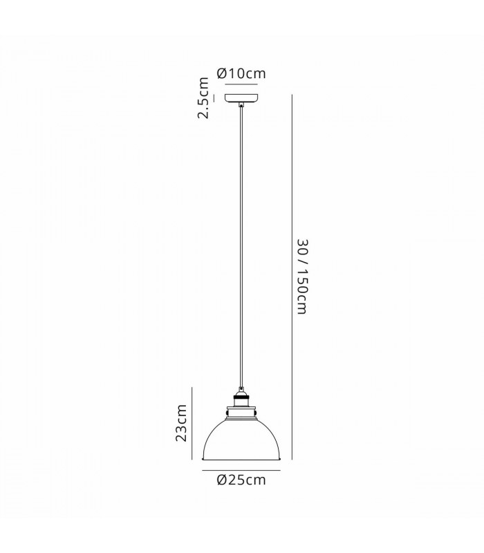 Carmel Medium Ceiling Pendant E27 Graphite Satin Nickel Silver-2