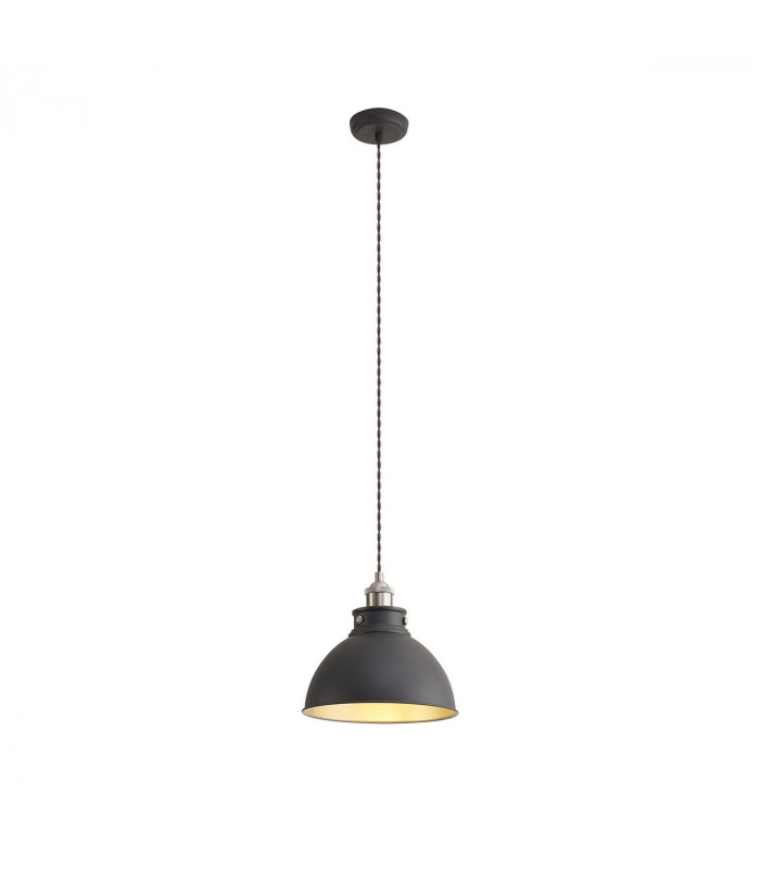 Carmel Medium Ceiling Pendant E27 Graphite Satin Nickel Silver-3