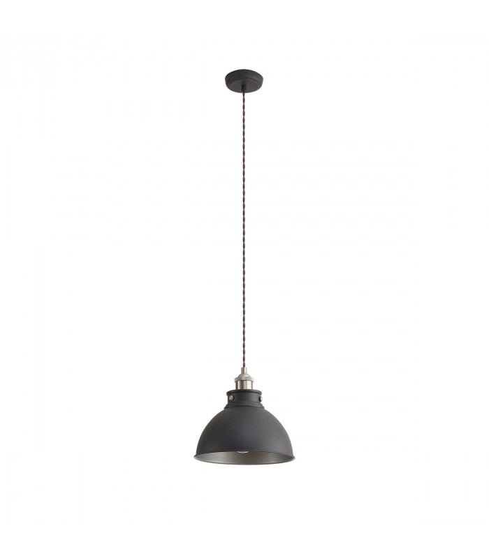 Carmel Medium Ceiling Pendant E27 Graphite Satin Nickel Silver-4