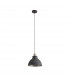 Carmel Medium Ceiling Pendant E27 Graphite Satin Nickel Silver-5