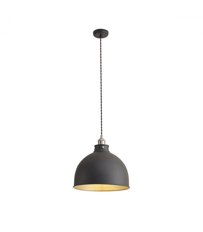 Carmel Large Ceiling Pendant E27 Graphite Satin Nickel Silver-5