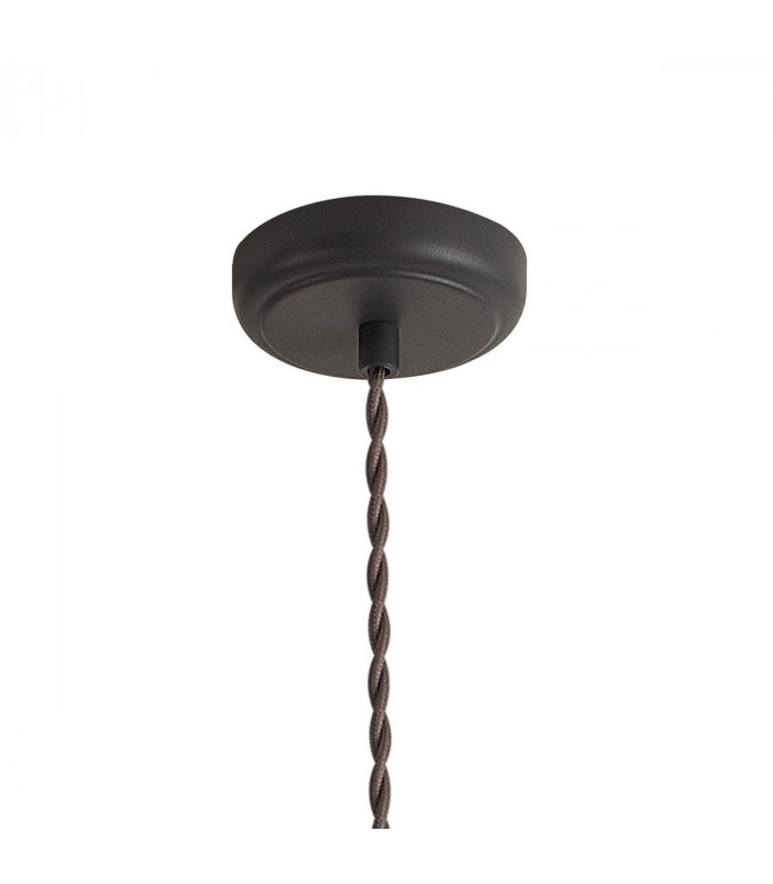 Carmel Large Ceiling Pendant E27 Graphite Satin Nickel Silver-7