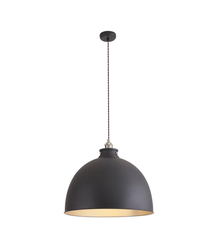 Carmel Xtra Large Ceiling Pendant E27 Graphite Satin Nickel Silver-1
