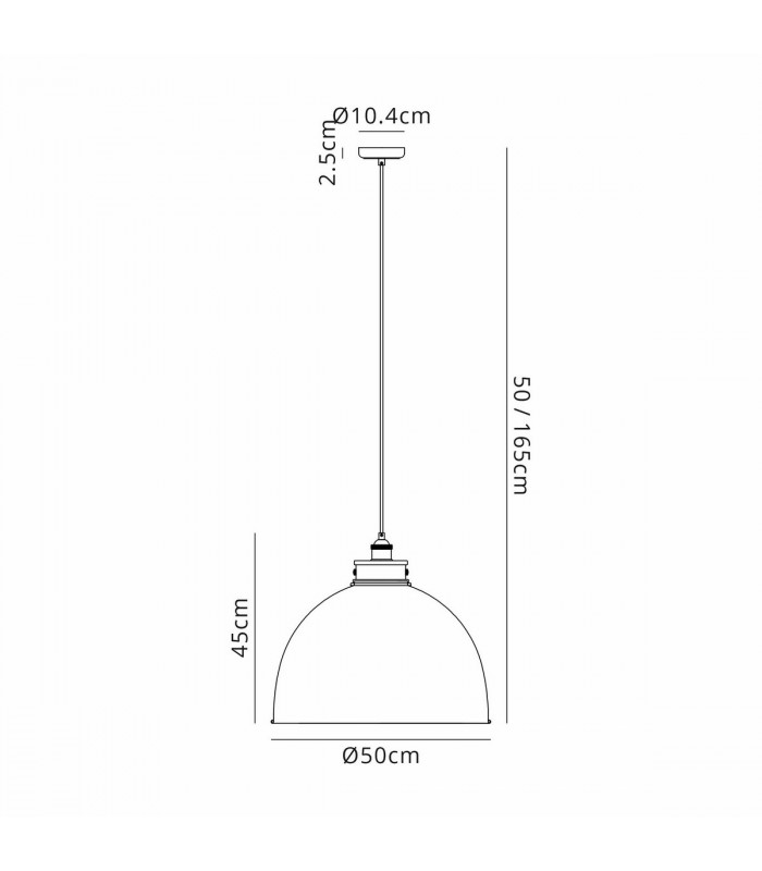 Carmel Xtra Large Ceiling Pendant E27 Graphite Satin Nickel Silver-2