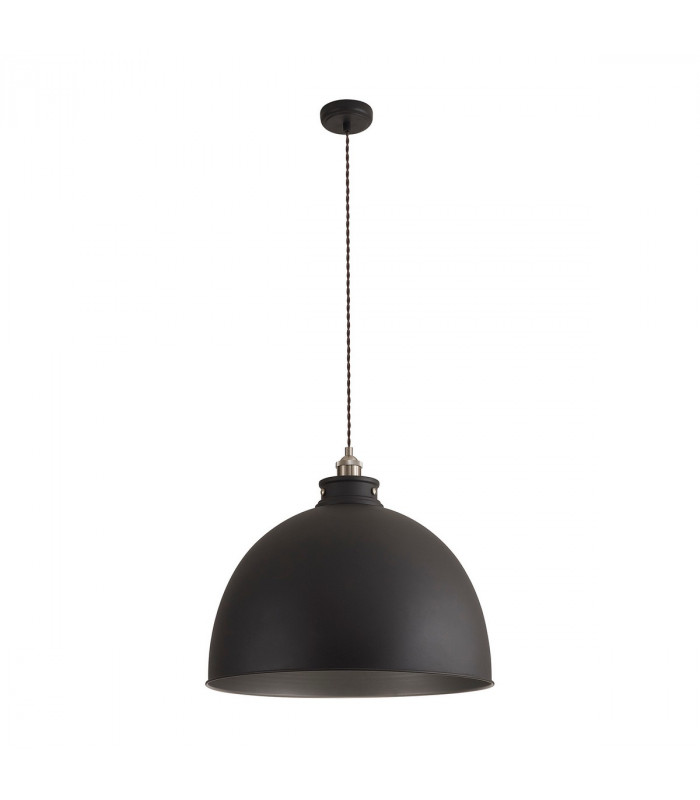 Carmel Xtra Large Ceiling Pendant E27 Graphite Satin Nickel Silver-5