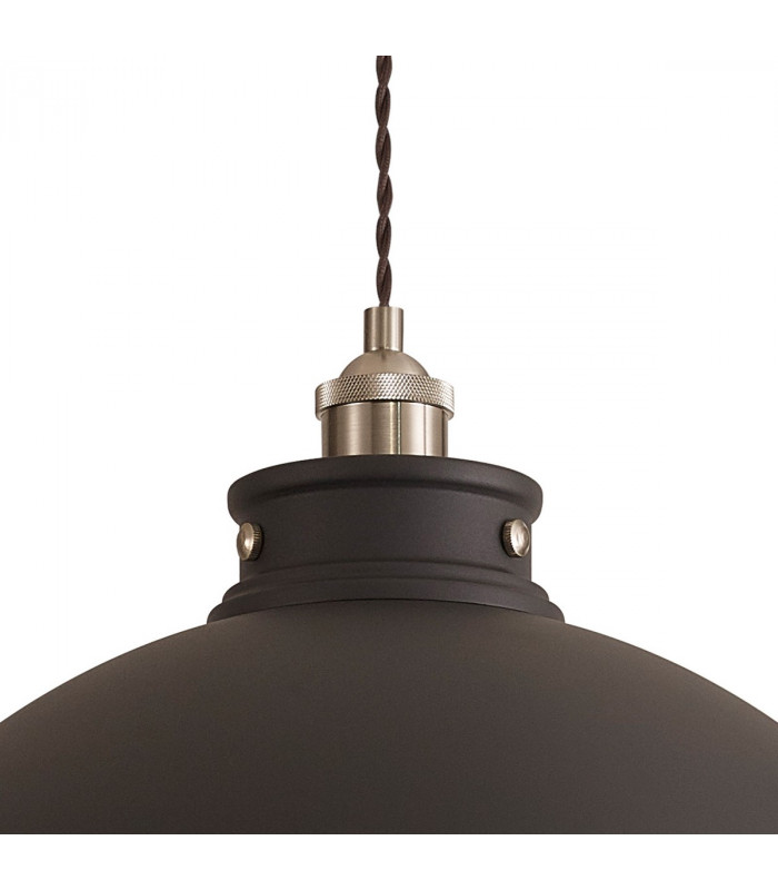 Carmel Xtra Large Ceiling Pendant E27 Graphite Satin Nickel Silver-7