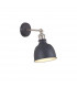 Carmel Adjustable Wall Lamp E27 Graphite Satin Nickel Silver-1