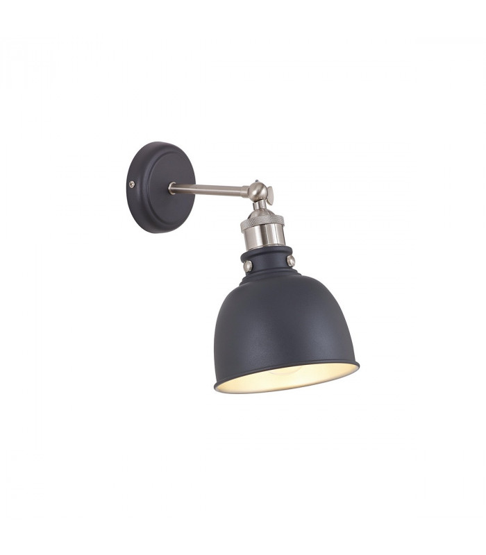 Carmel Adjustable Wall Lamp E27 Graphite Satin Nickel Silver-1