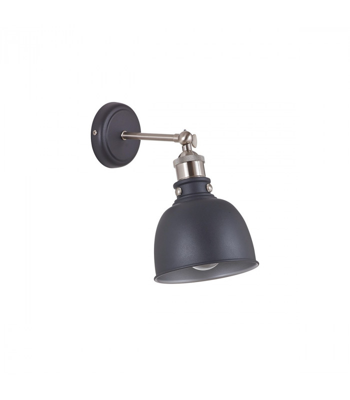 Carmel Adjustable Wall Lamp E27 Graphite Satin Nickel Silver-4