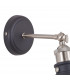 Carmel Adjustable Wall Lamp E27 Graphite Satin Nickel Silver-5