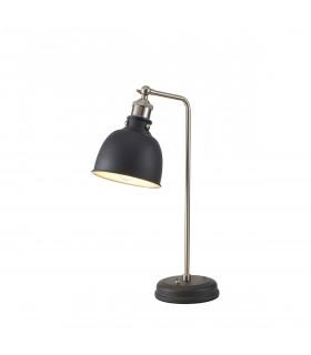 Carmel Adjustable Table Lamp E27 Graphite Satin Nickel Silver-1