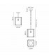 Wayne Ceiling Pendant E27 Matt Black Chrome Clear Glass-2