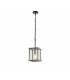 Wayne Ceiling Pendant E27 Matt Black Chrome Clear Glass-4