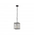 Wayne Ceiling Pendant E27 Matt Black Chrome Clear Glass-5