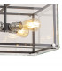 Wayne Ceiling Pendant 4 Light E27 Matt Black Chrome Clear Glass-7