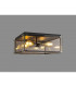 Wayne Flush 4 Light E27 Matt Black Chrome Clear Glass-3