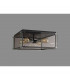 Wayne Flush 4 Light E27 Matt Black Chrome Clear Glass-7